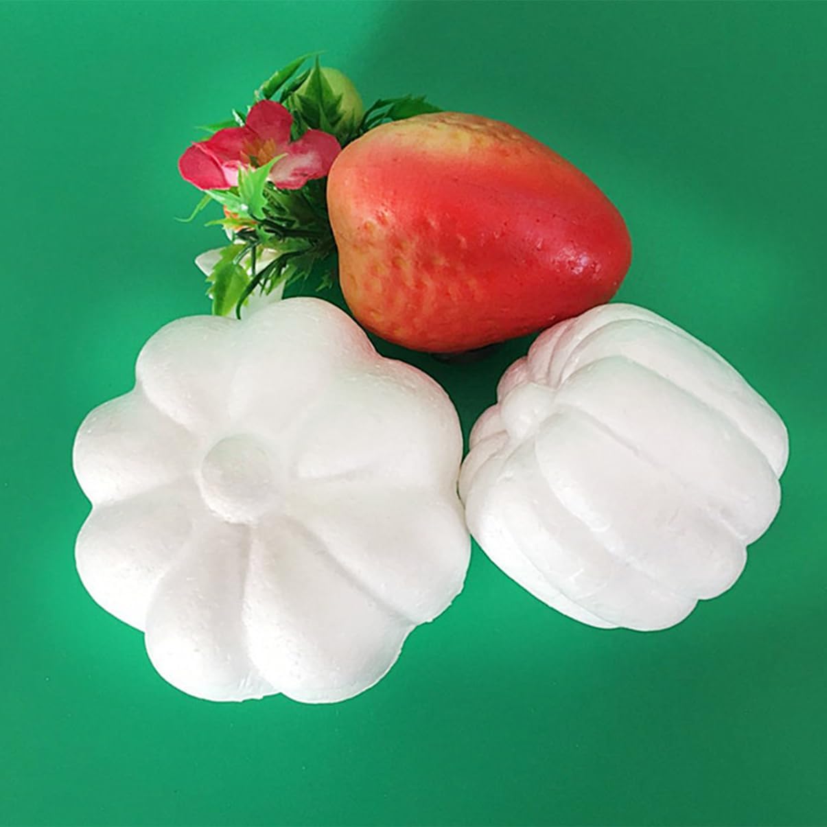 5pcs Rustic Artificial Foam Pumpkins for Halloween Fall Decor