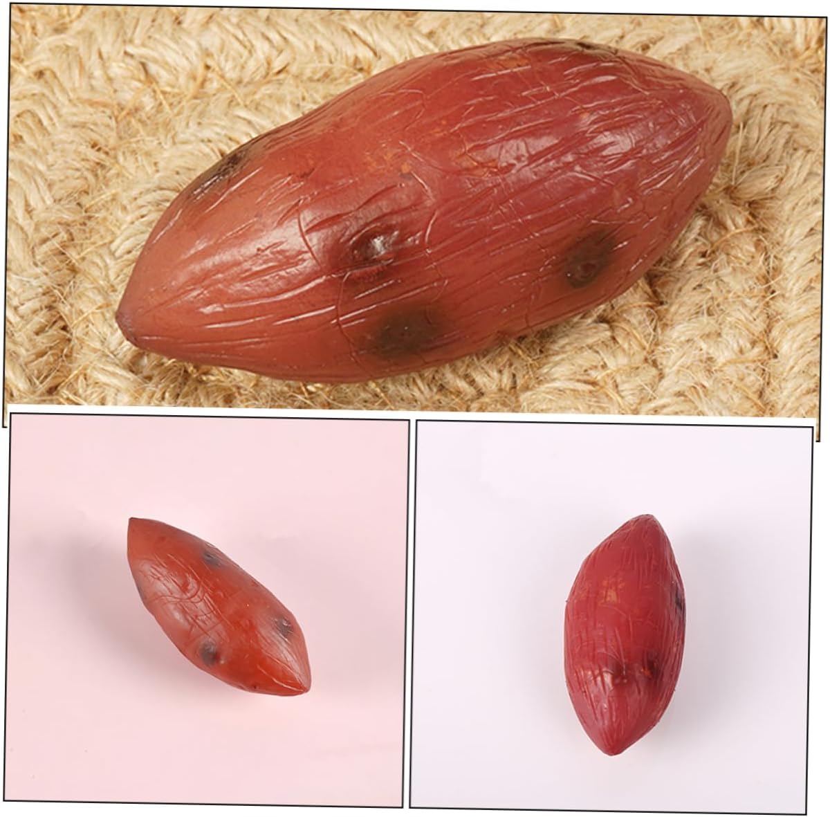 Kisangel 5pcs Lifelike Resin Sweet Potato Artificial Vegetable Decor