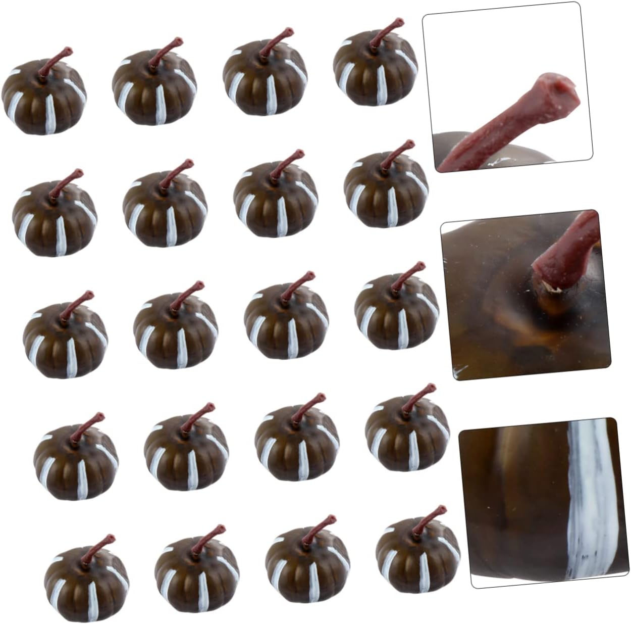 Zerodeko 20pcs Mini Artificial Pumpkins for Halloween Decor