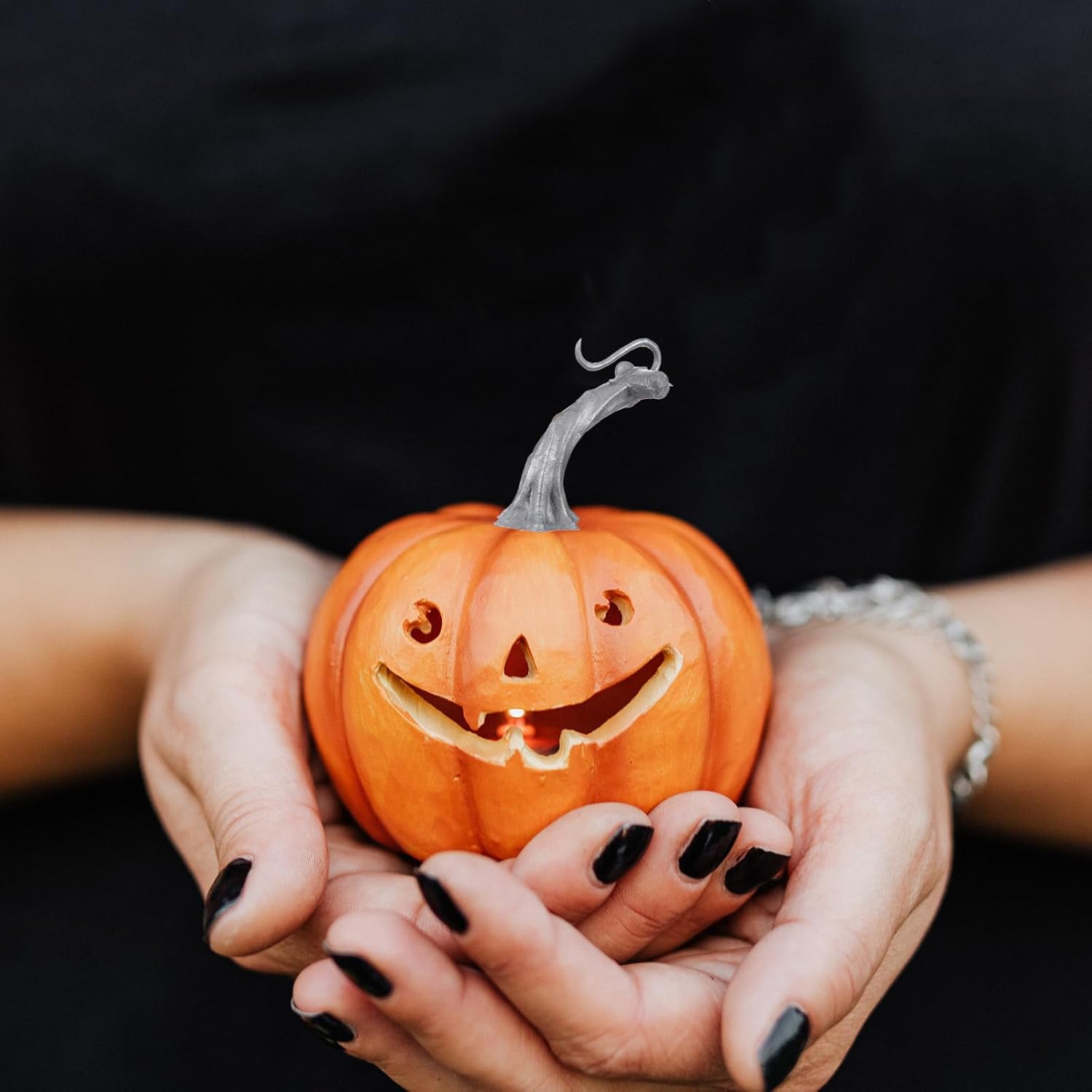 Jojofuny Artificial Foam Pumpkin Stems 24 Pack