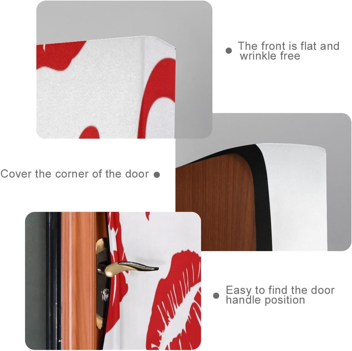 Susiyo Red Lips Kiss Halloween Door Cover