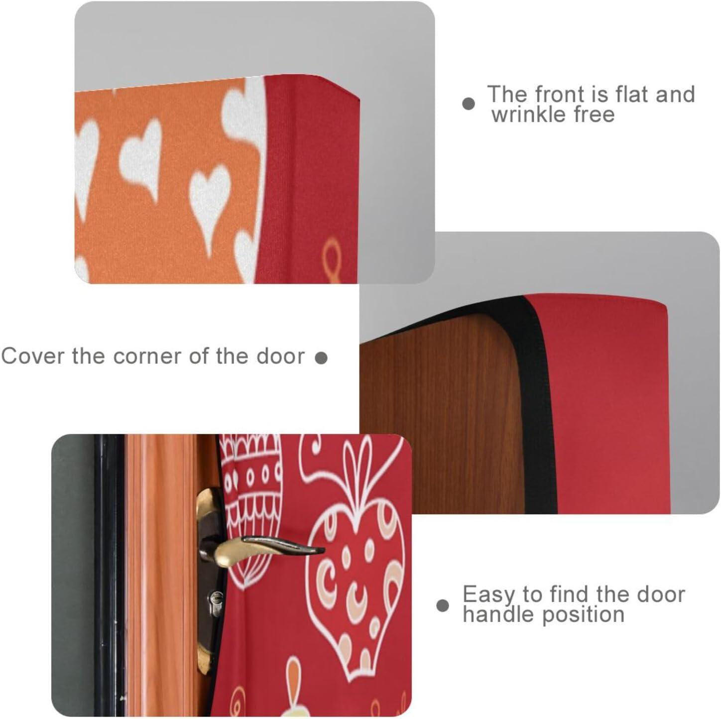 Susiyo Christmas Door Cover Red Halloween Decor 32x79 in