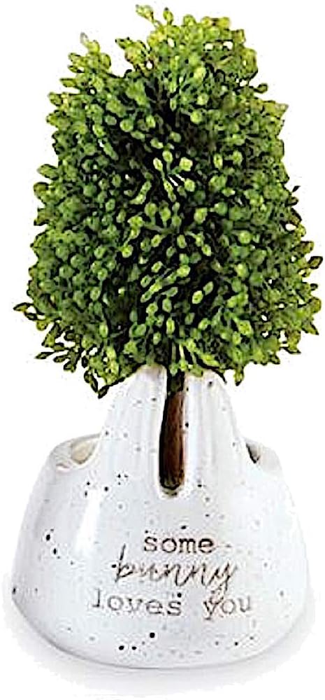 Mud Pie Seasonal Bunny Artificial Topiaries