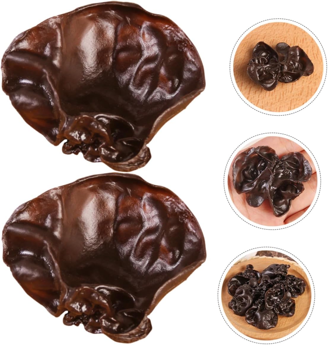 Happyyami 10pcs Artificial Agarics Kitchen Decor Models