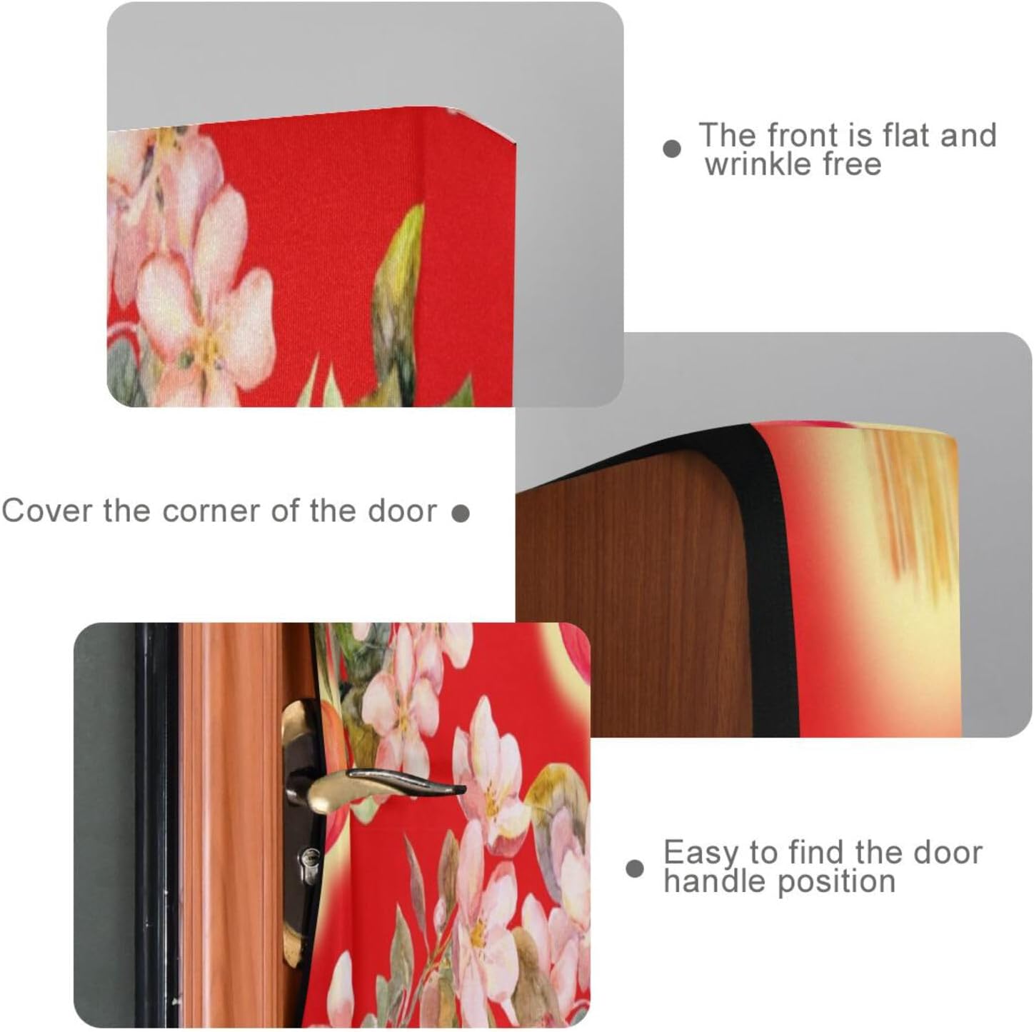 Susiyo Plum Blossom Christmas Door Cover 32x79 in