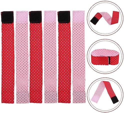 Sosoport 6pcs Adjustable Sleeve Ties for Sports