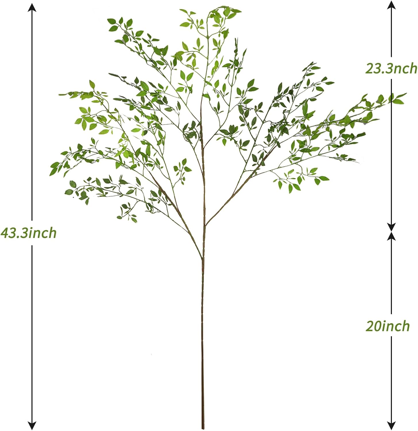 CEWOR 4pcs Artificial Greenery Branches for Tall Vase Decor