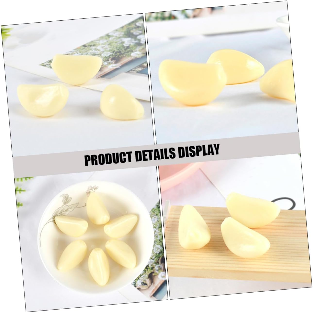 12 Pieces Artificial Garlic Clove Decor Model