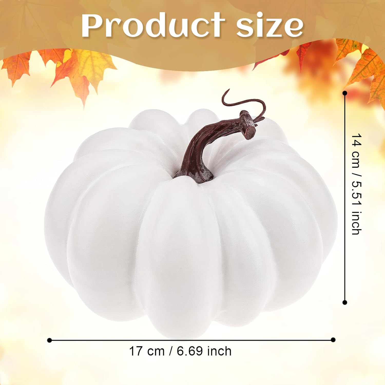 Meiwlong 67 Inch Artificial Foam Pumpkin Decor