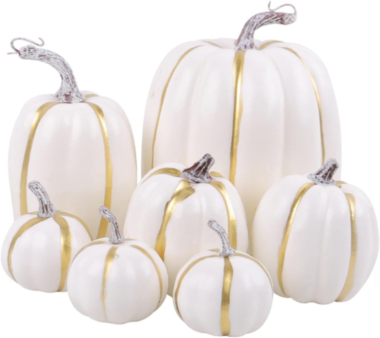 7Pcs Fake Pumpkins Model Artificial Vegetables Halloween Wedding Foam Props