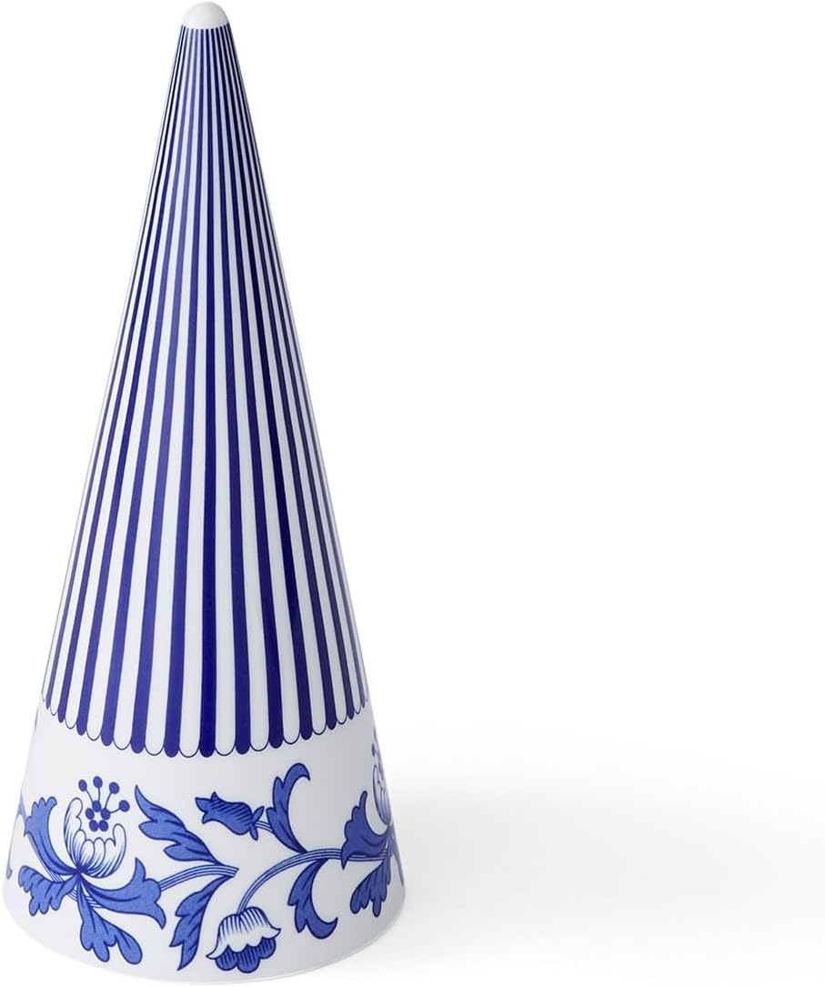 Spode Blue Italian Cone Shaped Topiary 8 Inch