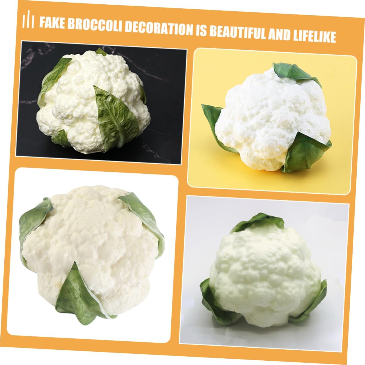 Lifelike Artificial Broccoli Display Prop