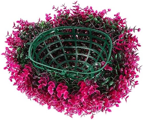LIOOBO Artificial Topiary Balls Purple Eucalyptus Decor