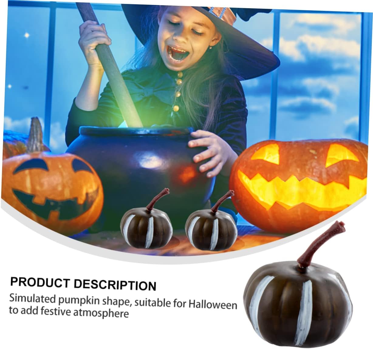 20pcs Mini Artificial Pumpkins for Halloween Decor