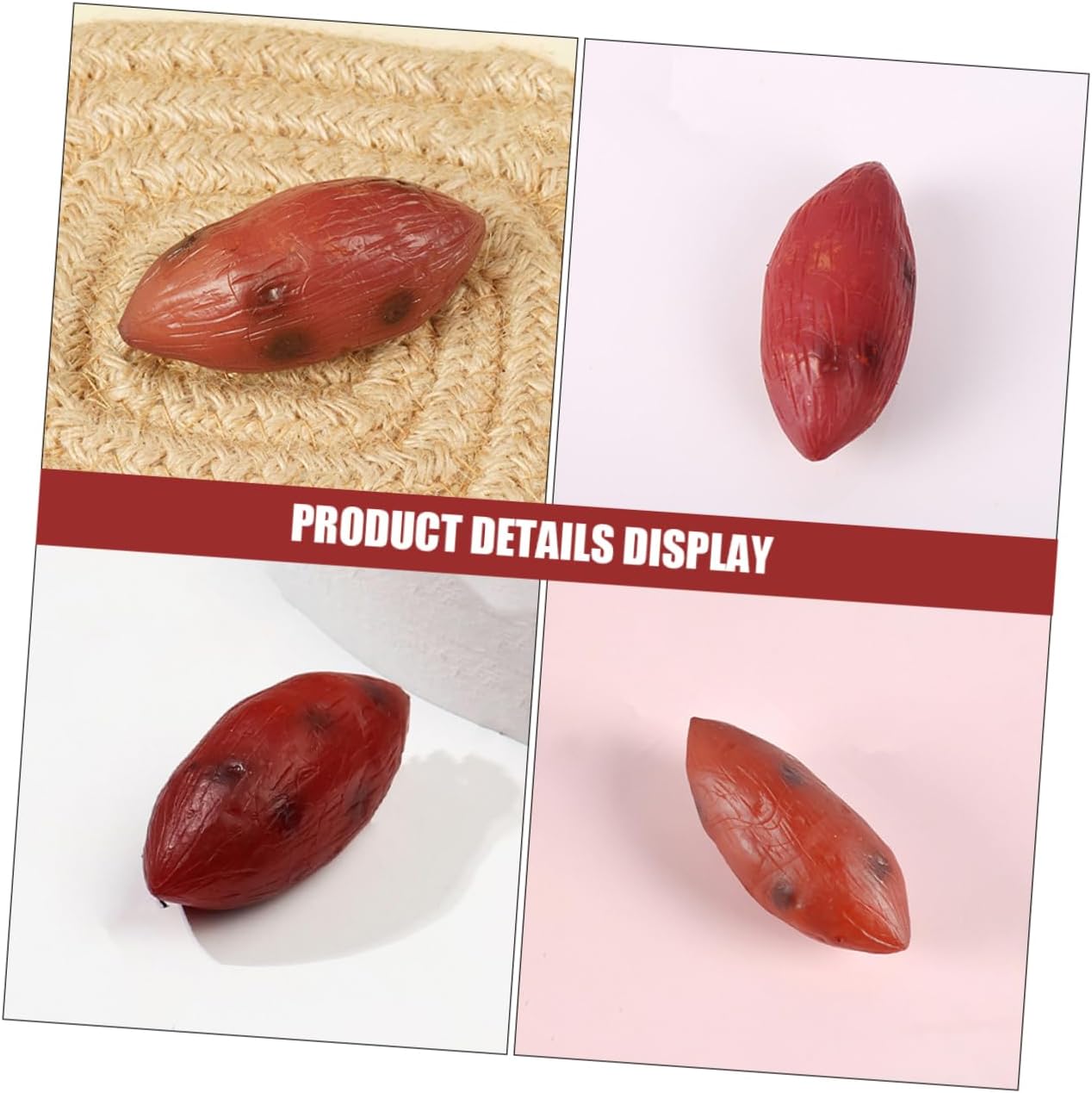Kisangel 5pcs Lifelike Fake Sweet Potato Models