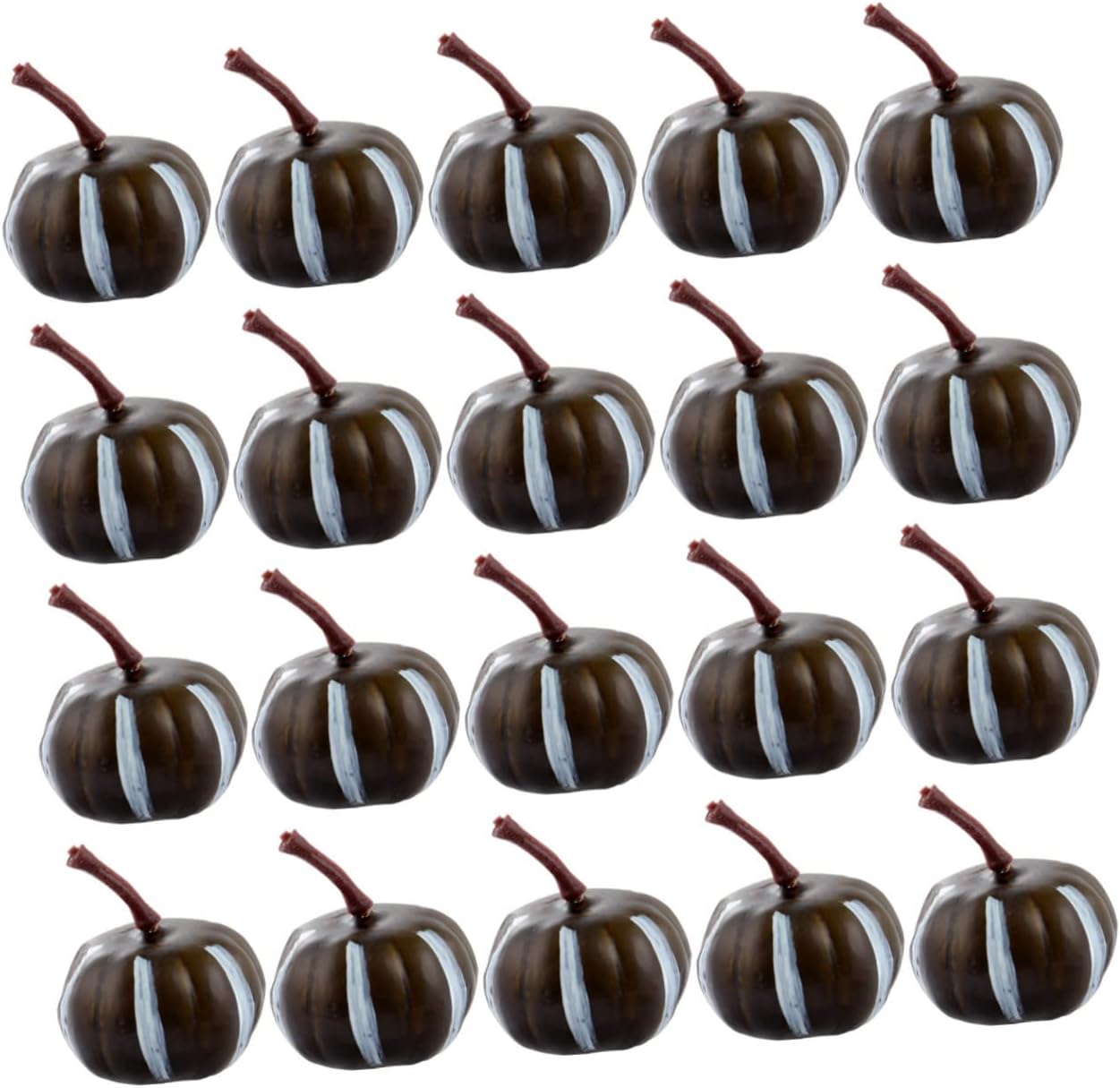 Zerodeko 20pcs Mini Artificial Pumpkins for Halloween Decor