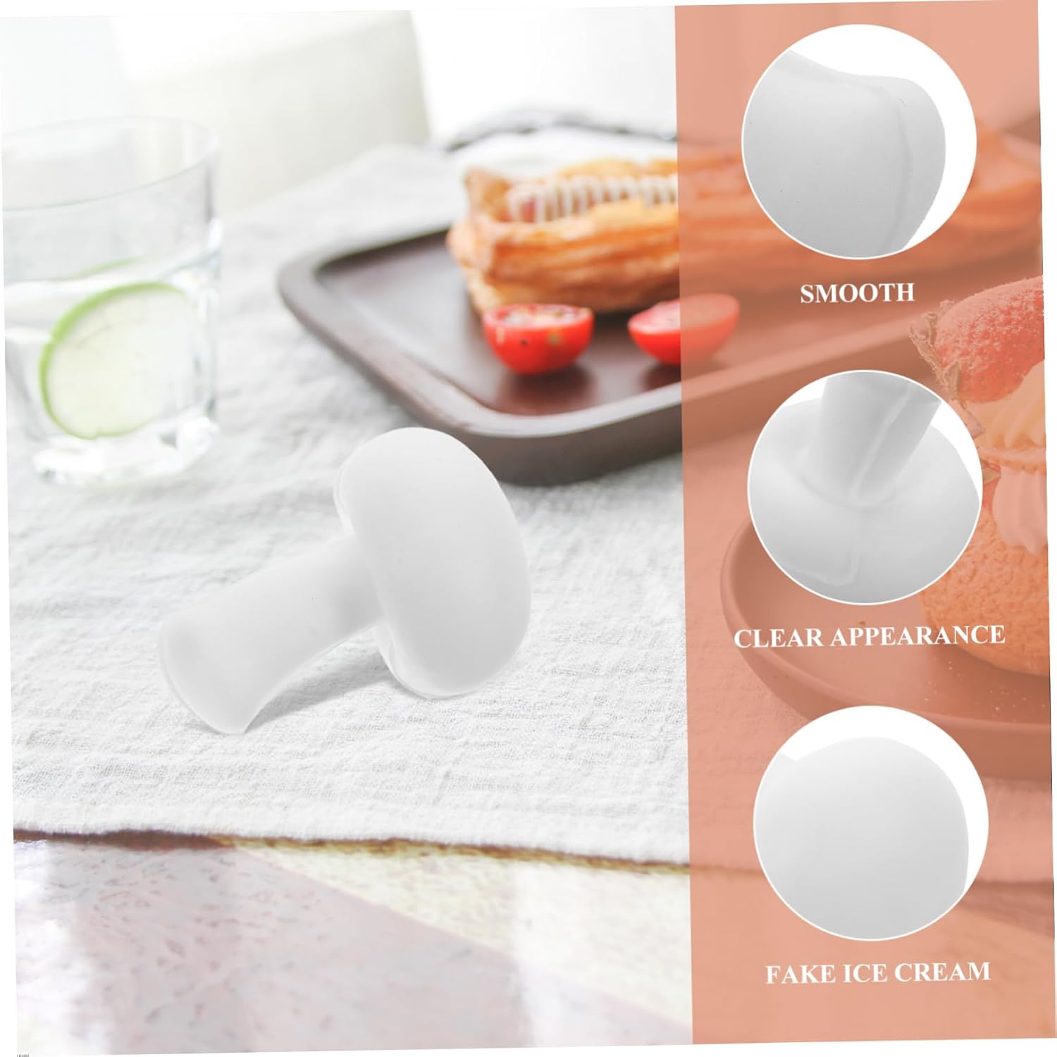 PRETYZOOM Realistic Mushroom Figurines for Kitchen Decor