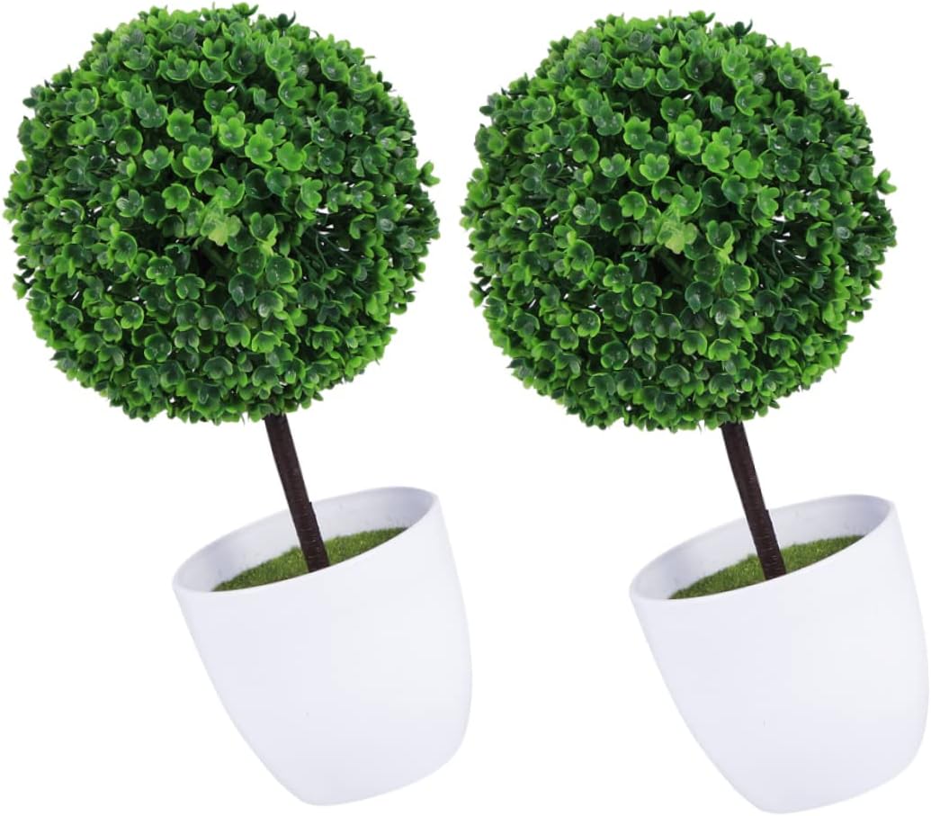 6pcs Artificial Topiaries for Home Office Window Sill Decor
