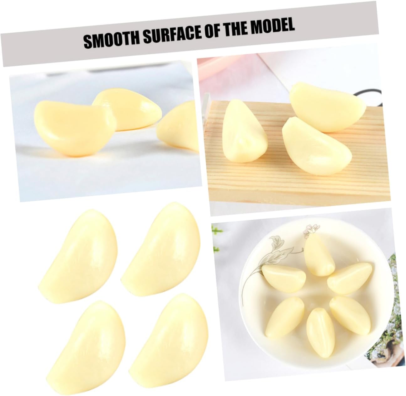 12 Pieces Artificial Garlic Clove Decor Model