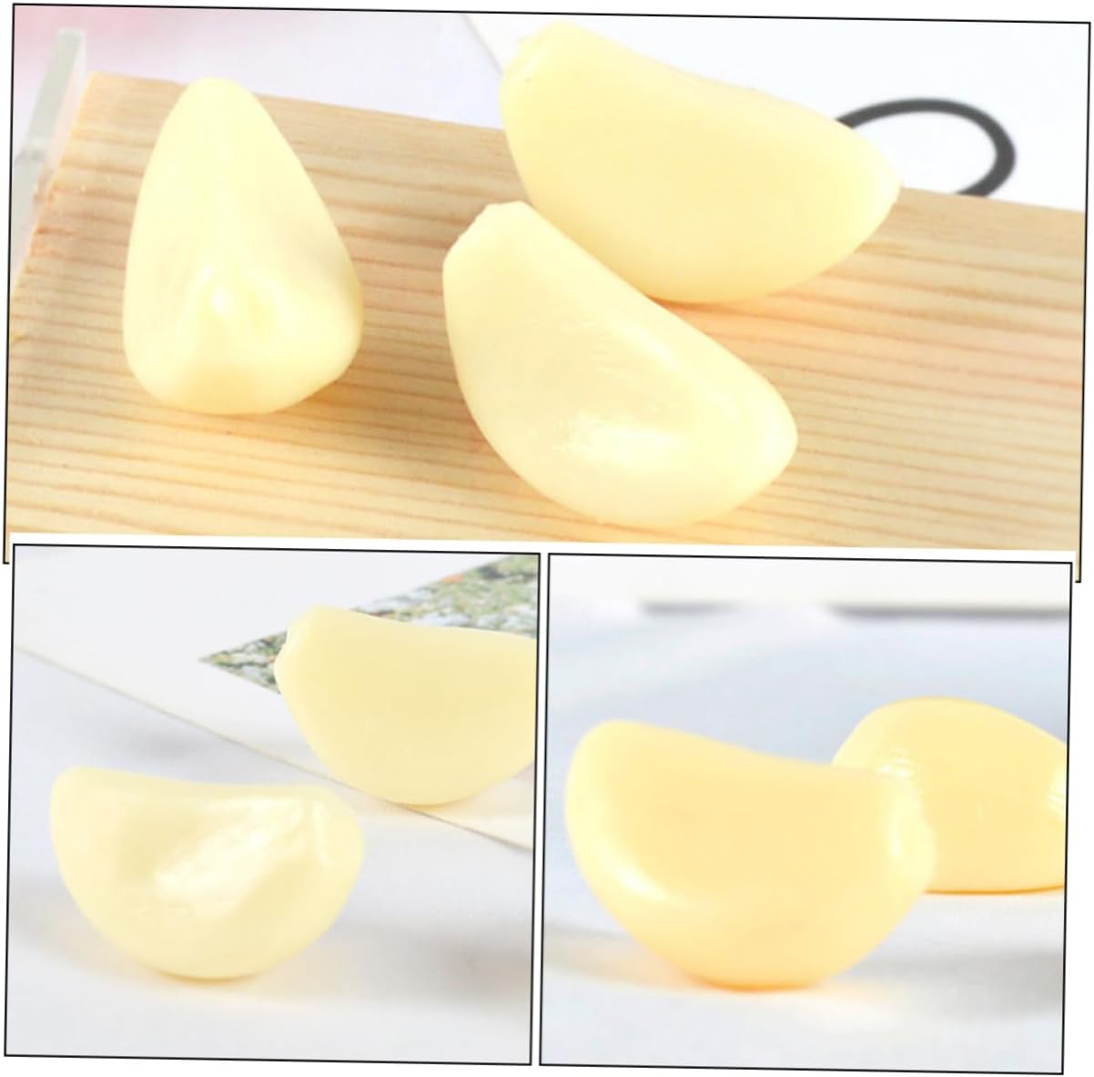 12 Pieces Artificial Garlic Clove Decor Model
