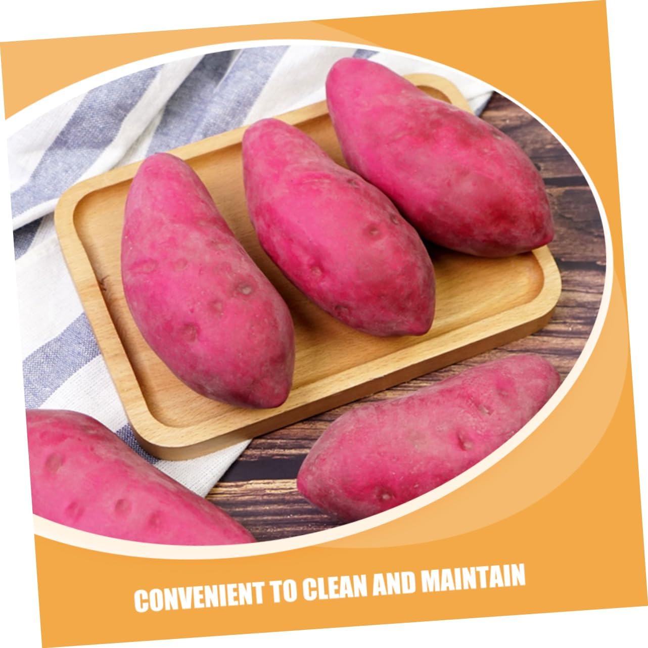 TOYANDONA 6pcs Lifelike Artificial Sweet Potato Decor