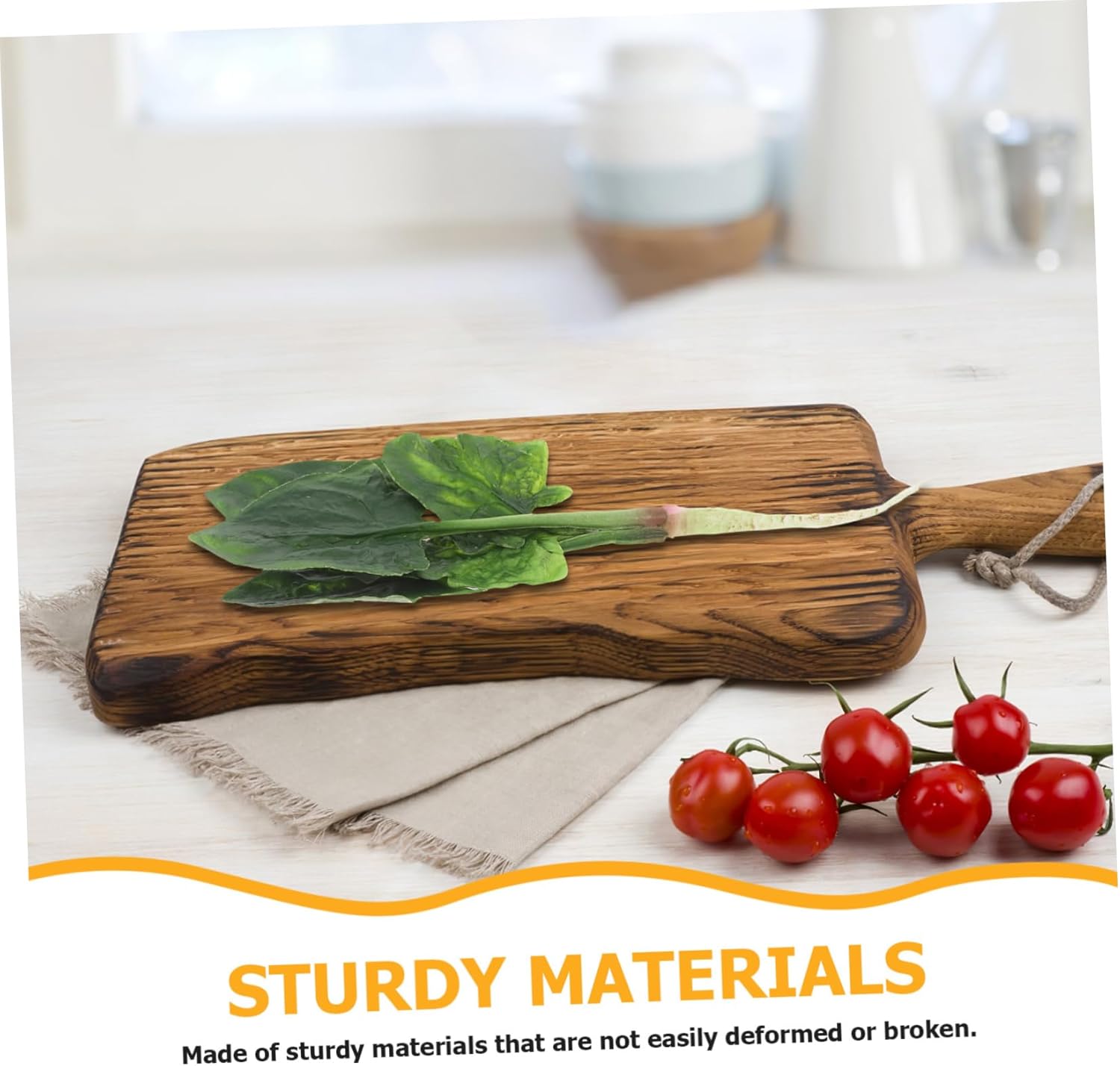 Realistic Artificial Spinach Decor for Home Kitchen