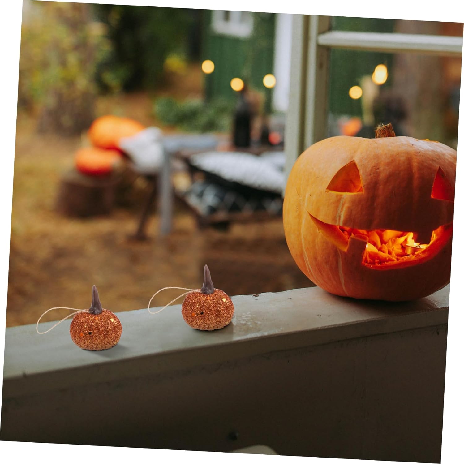 IMIKEYA 12pcs Realistic Foam Pumpkins Halloween Decorative Props
