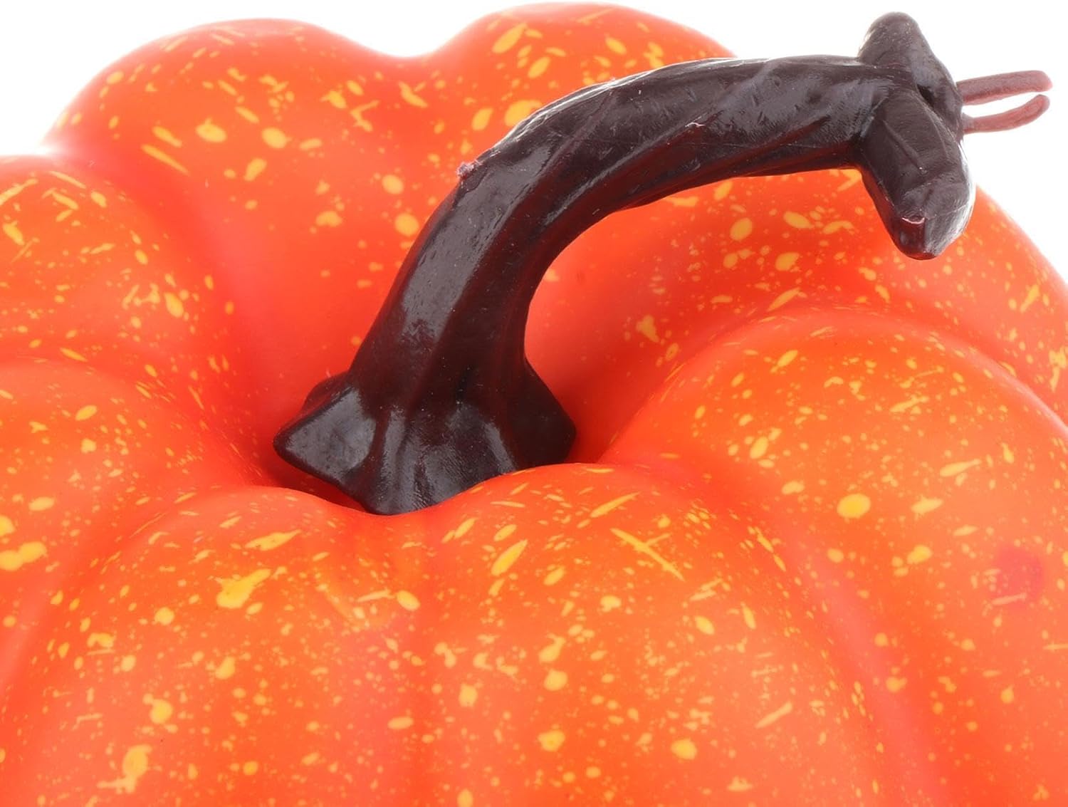 Fancyes Fake Pumpkins Foam Props 12 Pieces Yellow