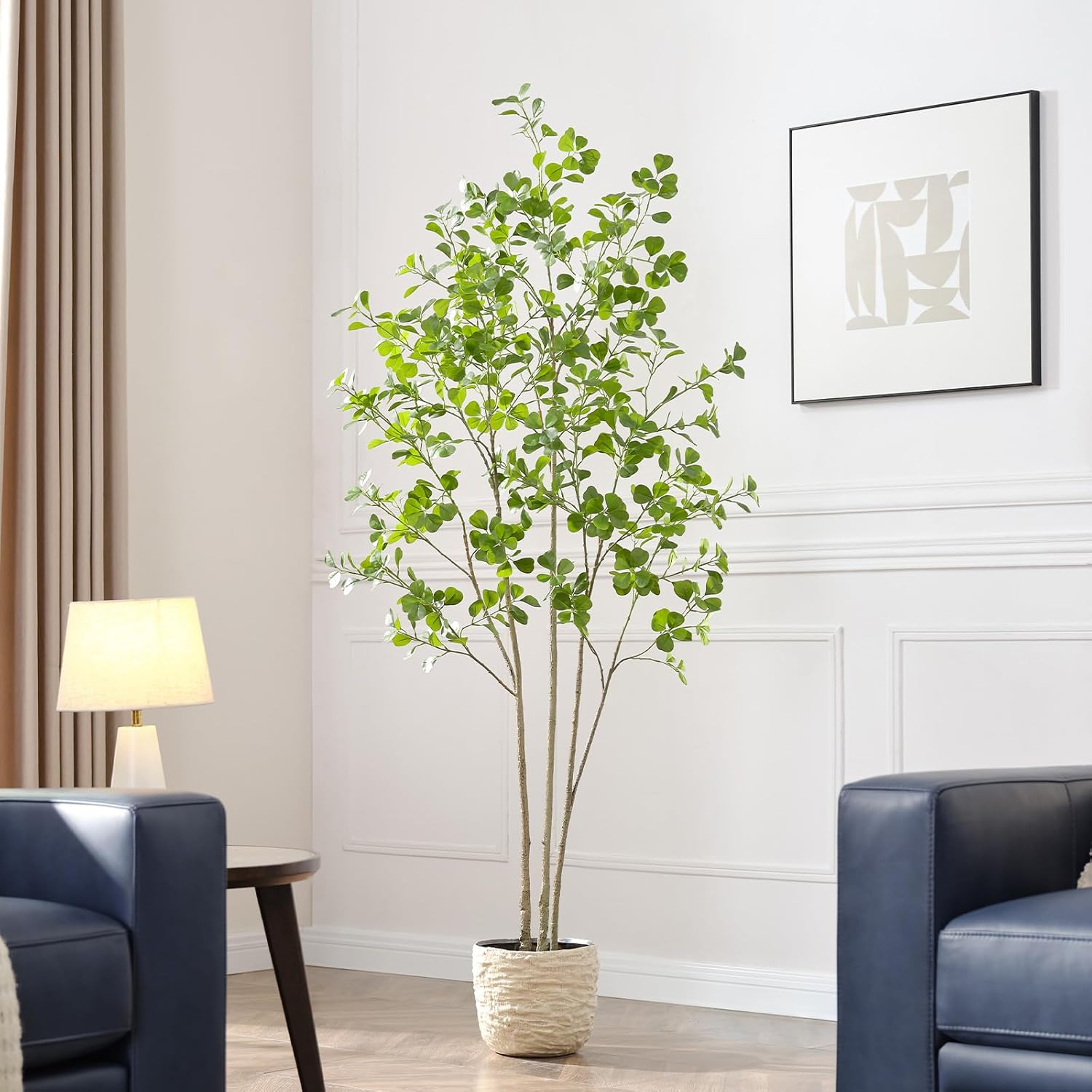 Keeplush 6ft Artificial Ficus Tree with Heart-Shaped Leaves