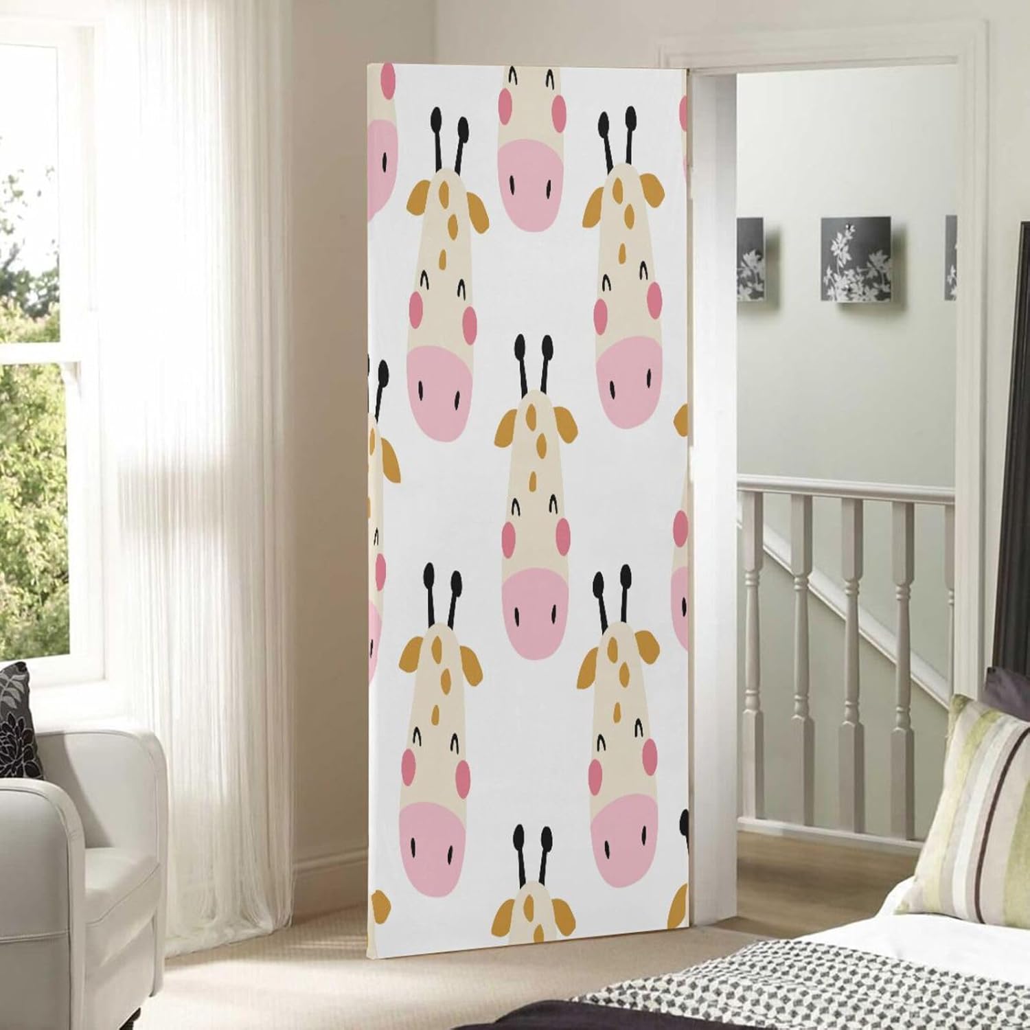 Susiyo Cute Animals Halloween Door Cover 32x79 in