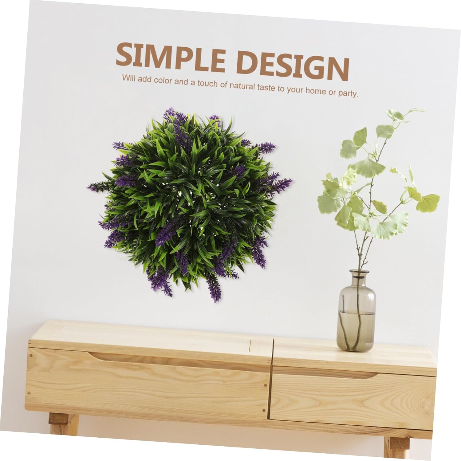 Wakauto Artificial Lavender Topiary Decor Ball