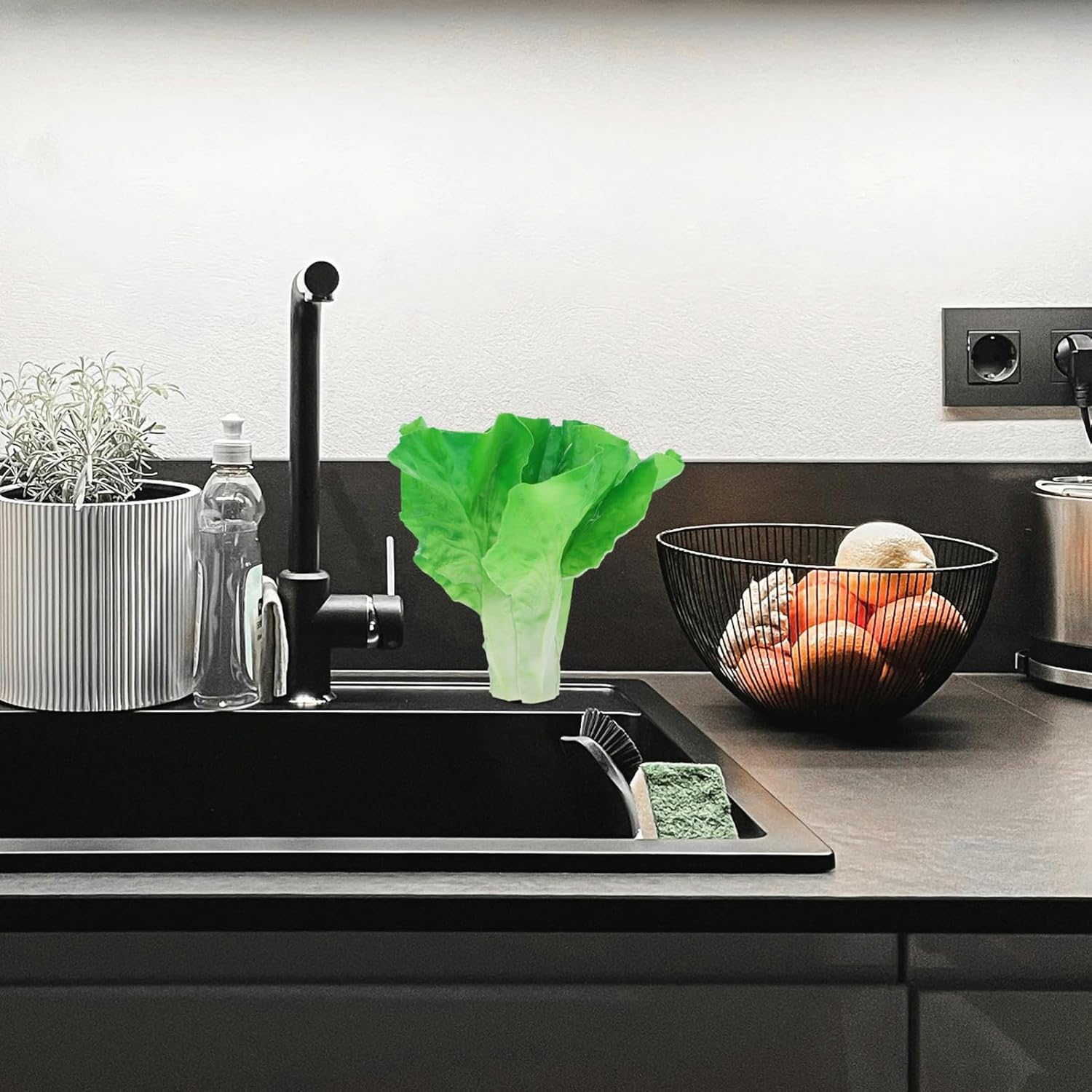 Artificial Lettuce Leaves Realistic Salad Decor Prop
