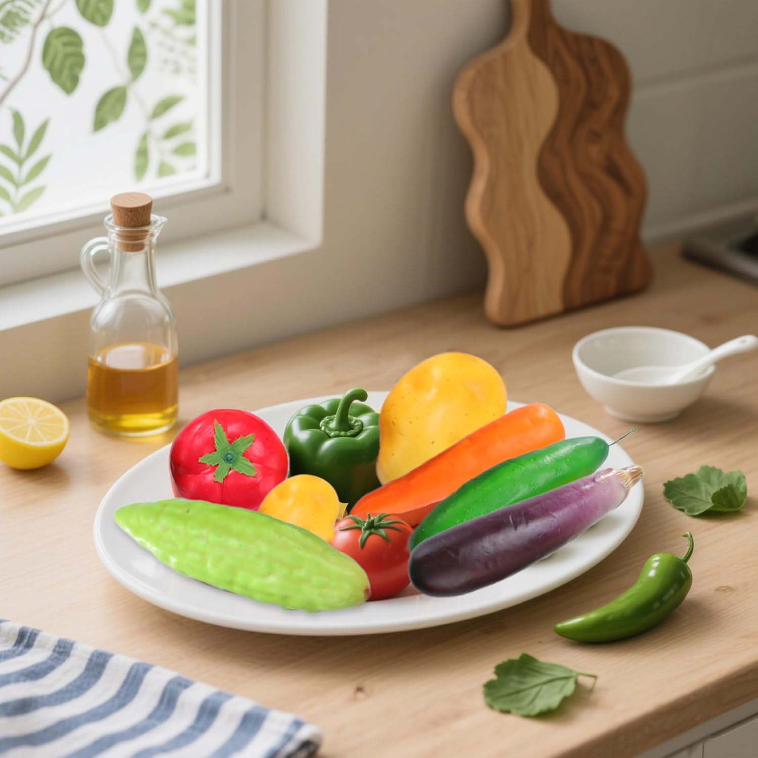 10 Pieces Artificial Vegetables Decoration Set