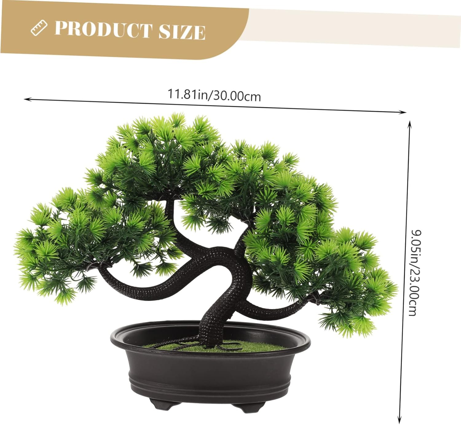 3pcs Welcome Pine Artificial Bonsai Trees with Planters