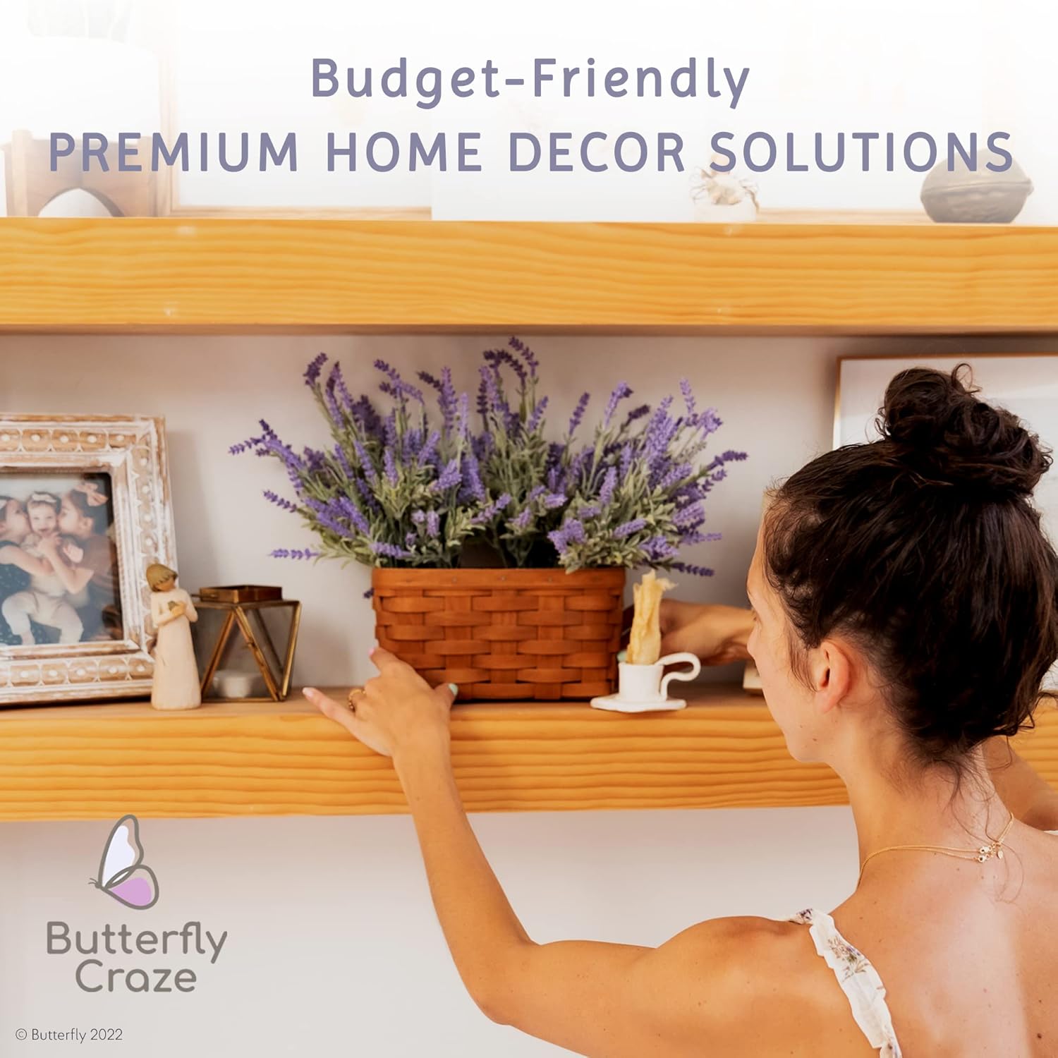 Butterfly Craze Artificial Lavender 8-Piece Bundle