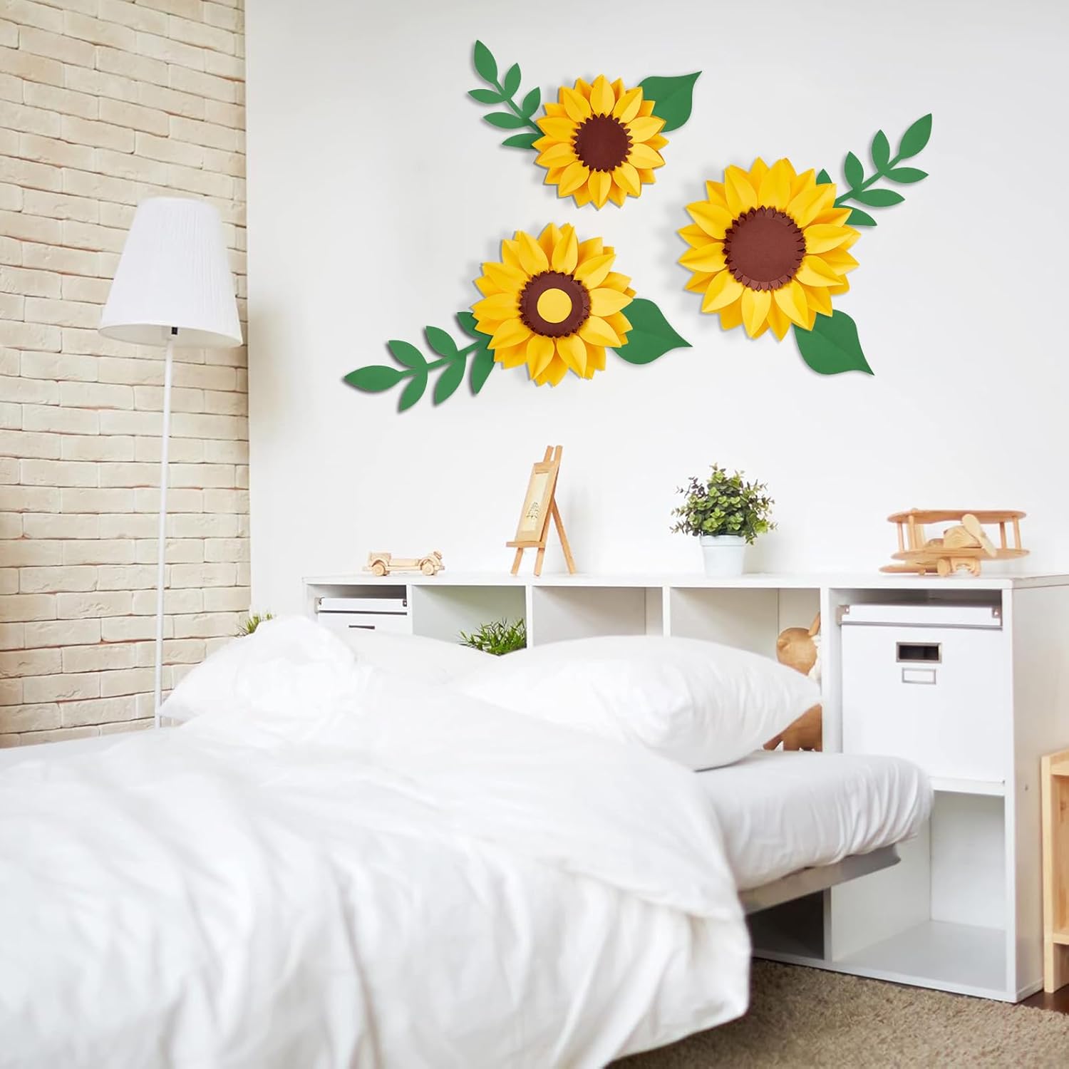 PATTEPOINT 11PCS 3D Paper Flowers Wall Decorations