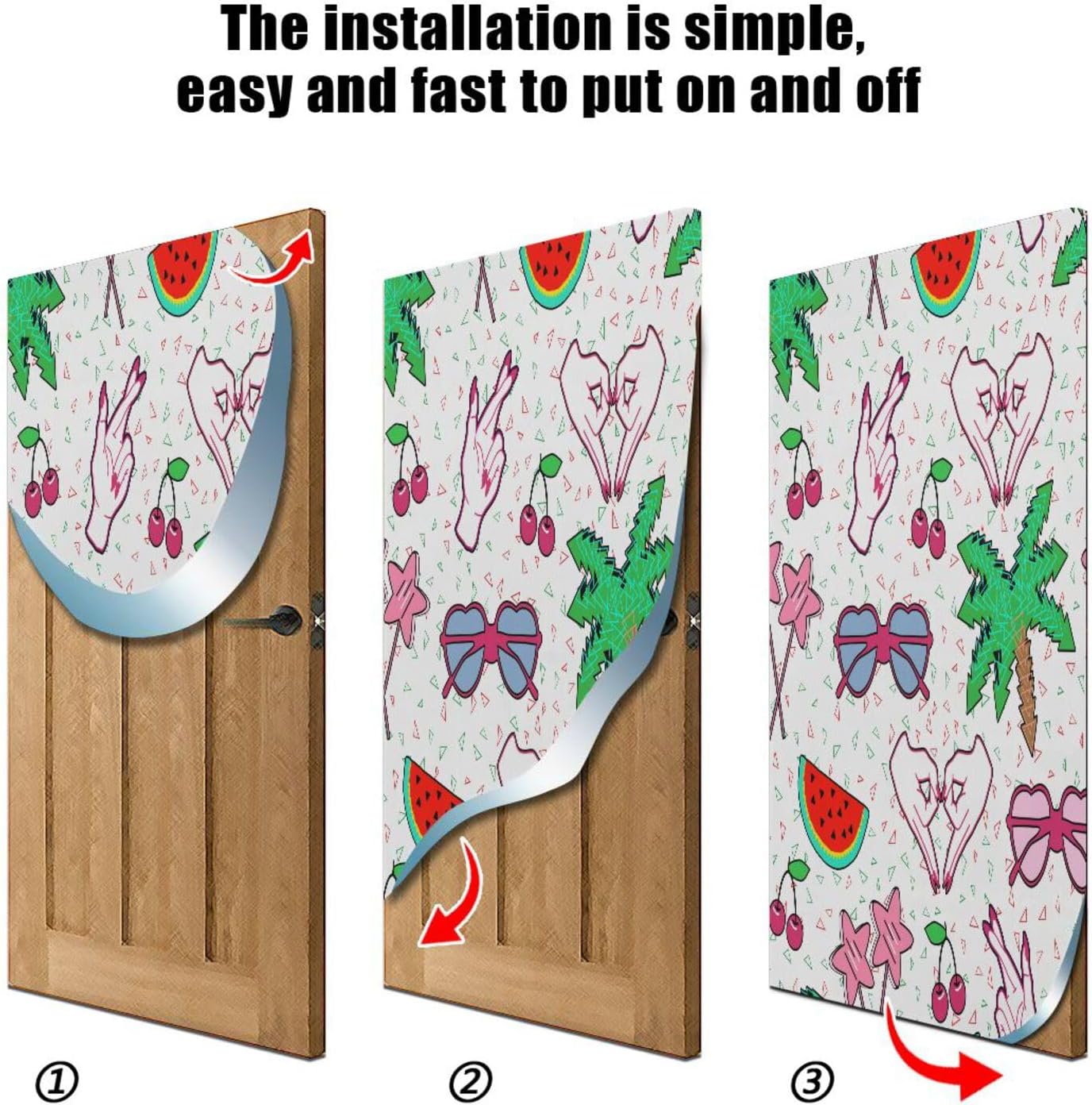 Susiyo Stretchy Door Cover for Festive Home Decor