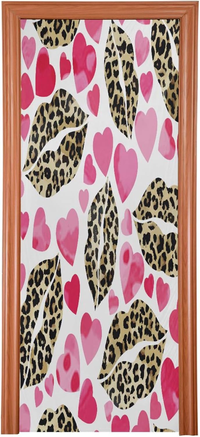 Susiyo Leopard Design Halloween Door Cover 32x79 in