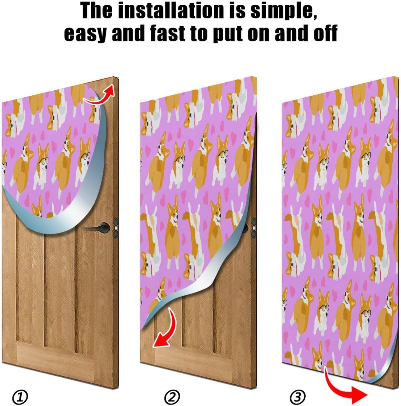 Susiyo Halloween Door Cover for Home Party Decorations