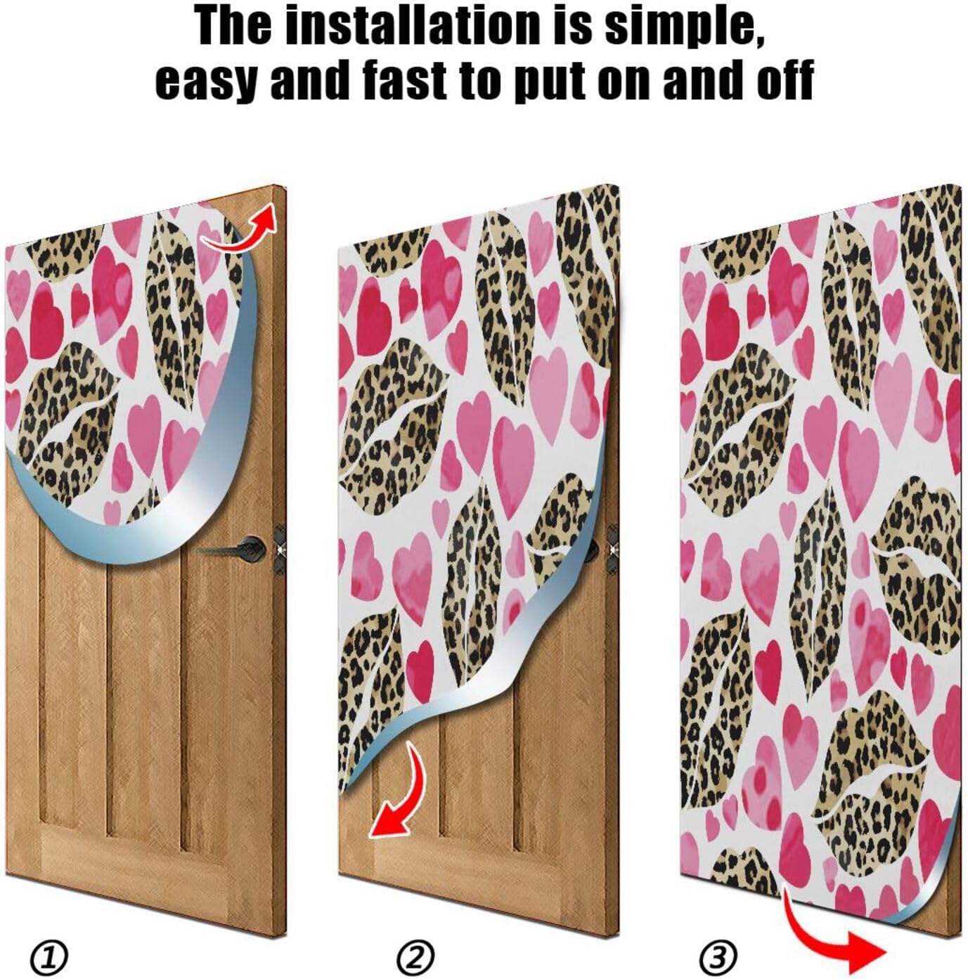 Susiyo Leopard Design Halloween Door Cover 32x79 in