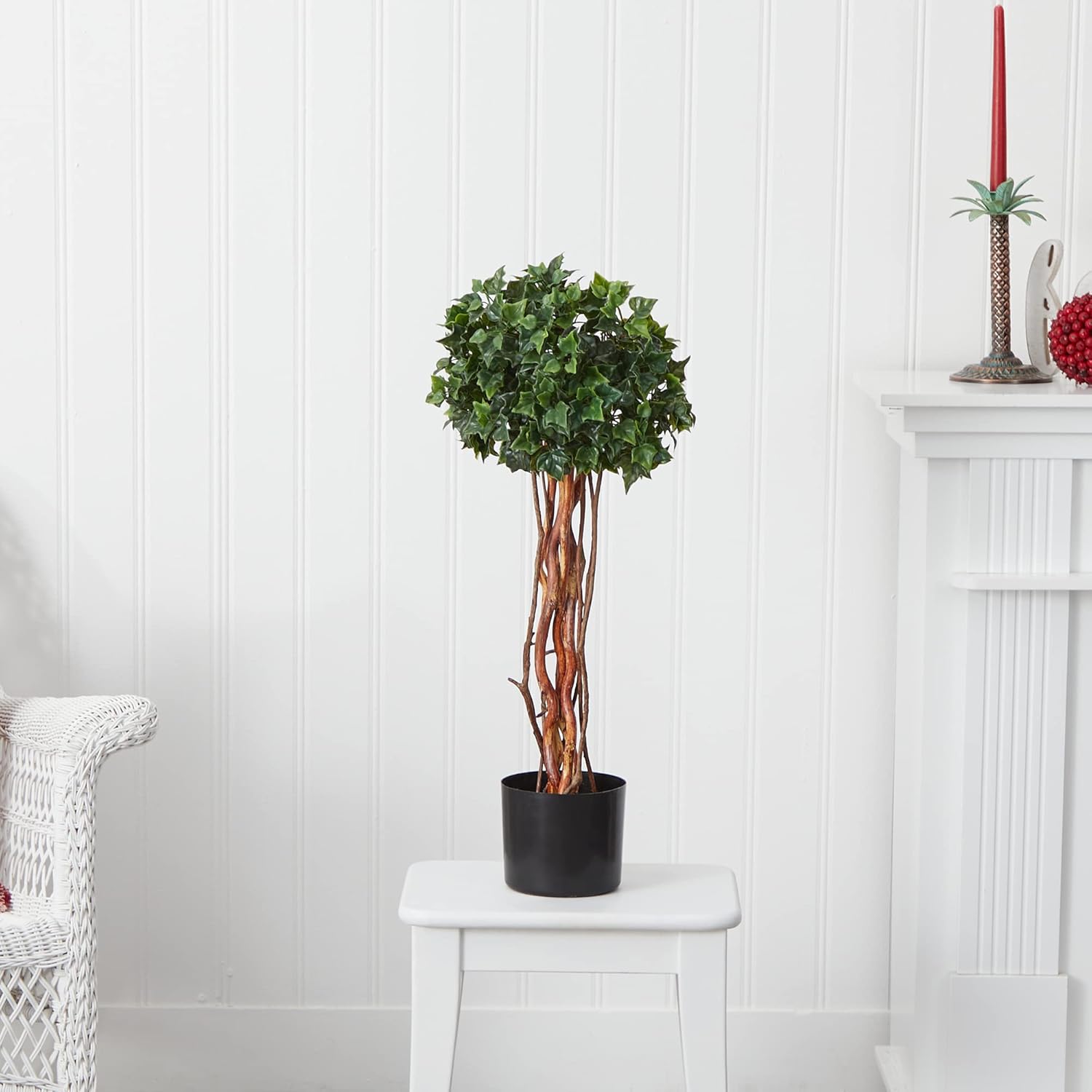 Nearly Natural 25ft English Ivy Topiary UV Resistant