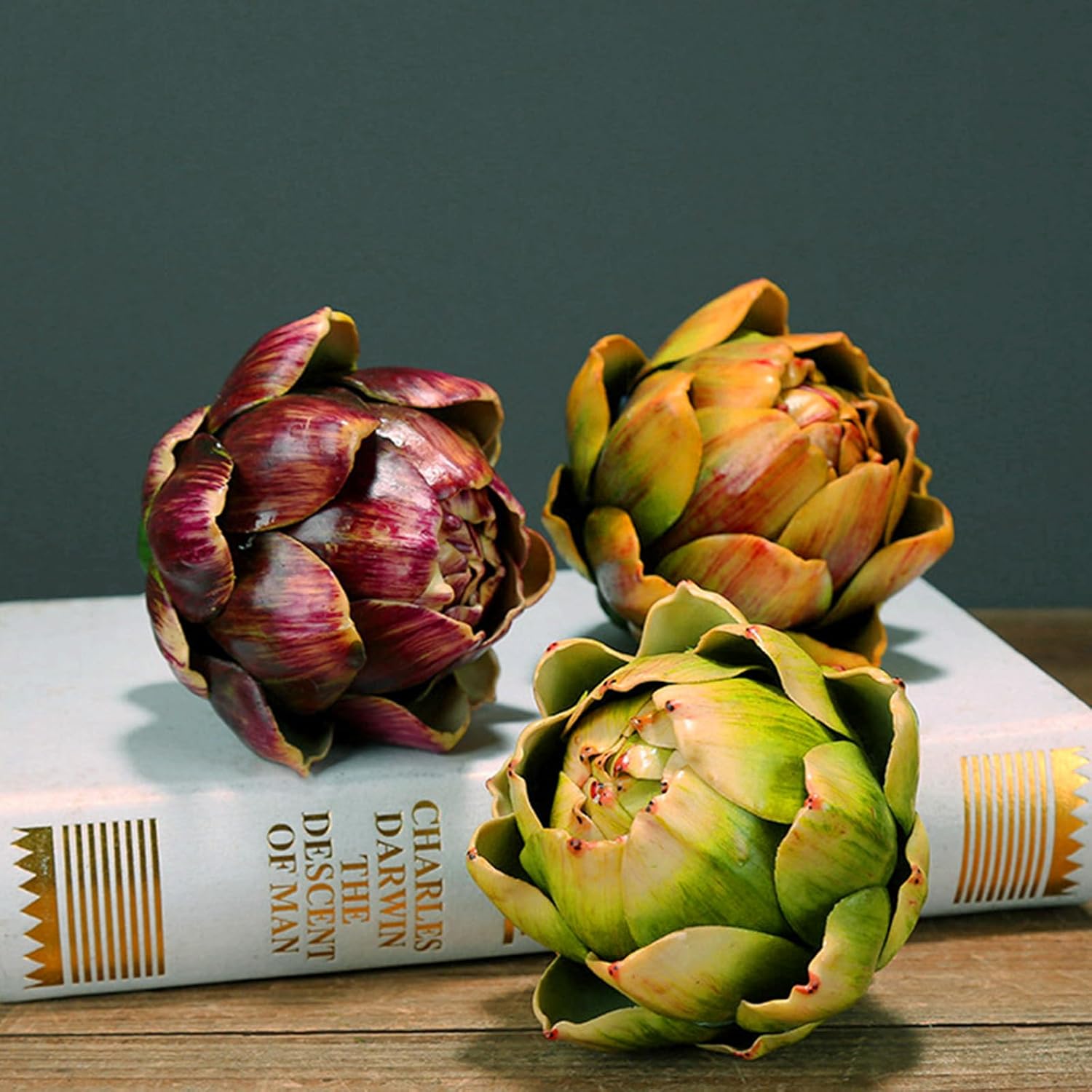 Realistic Artificial Artichoke Green Large 6PCS