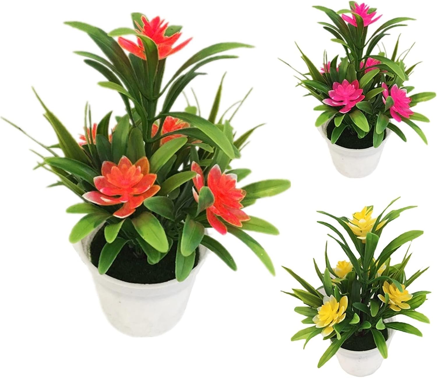 Artificial Pine Bonsai Tree with Vibrant Colors