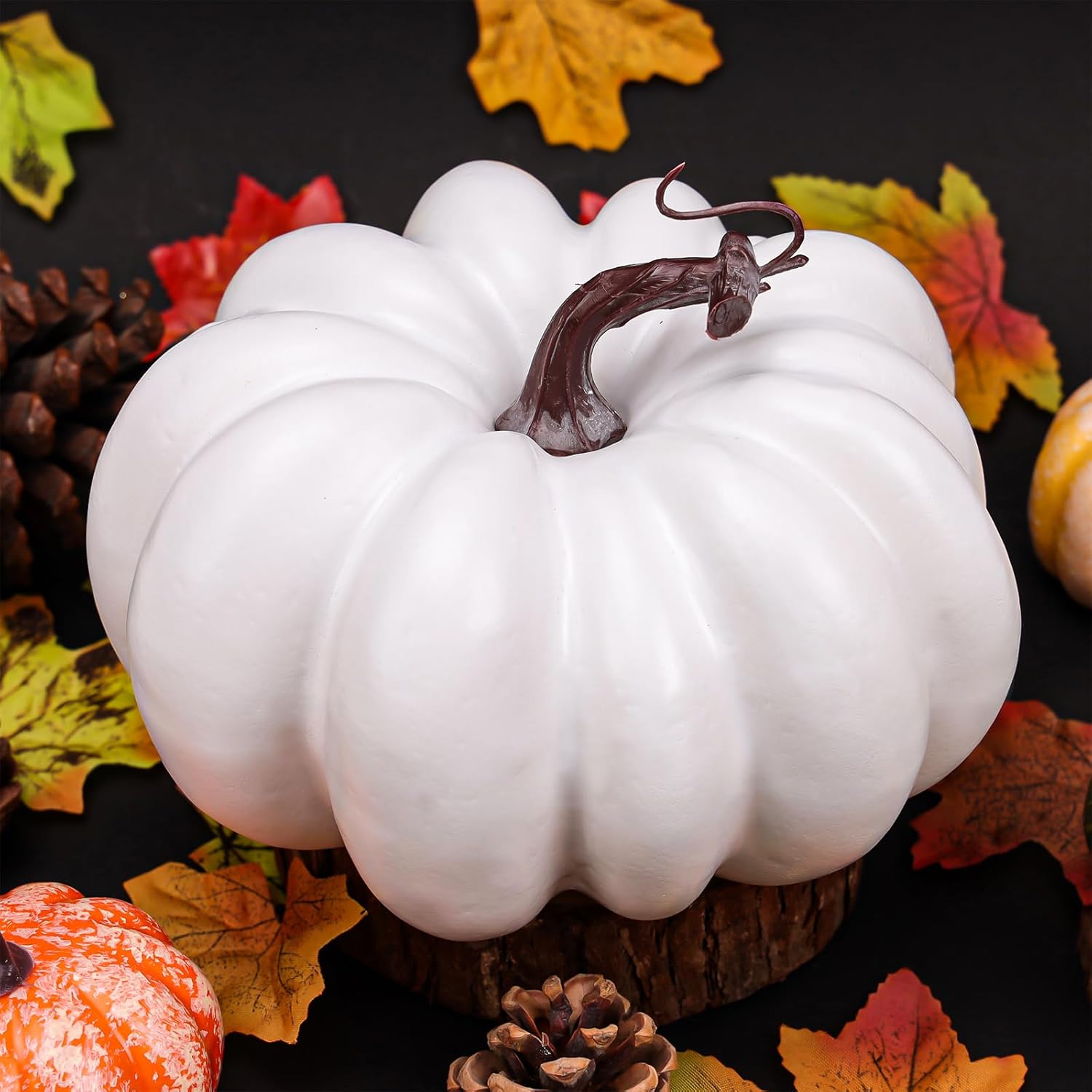Meiwlong 67 Inch Artificial Foam Pumpkin Decor