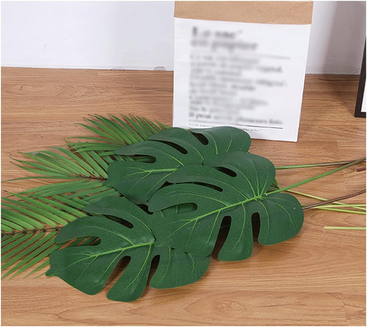 Artificial Bonsai Tree 23 Inch Artificial Monstera Plant with Realistic Leaves
