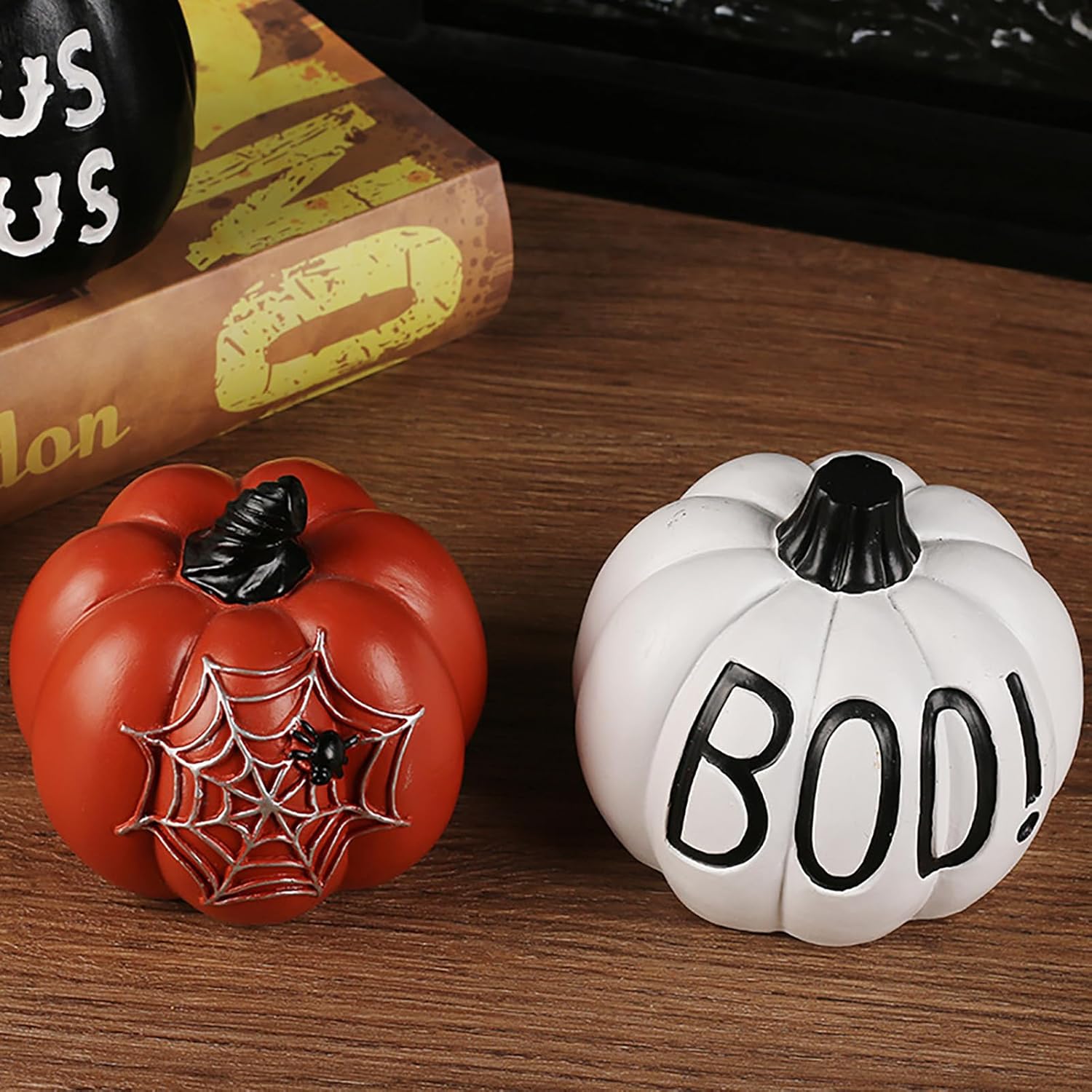 Belupai Halloween Pumpkin Ornaments Set