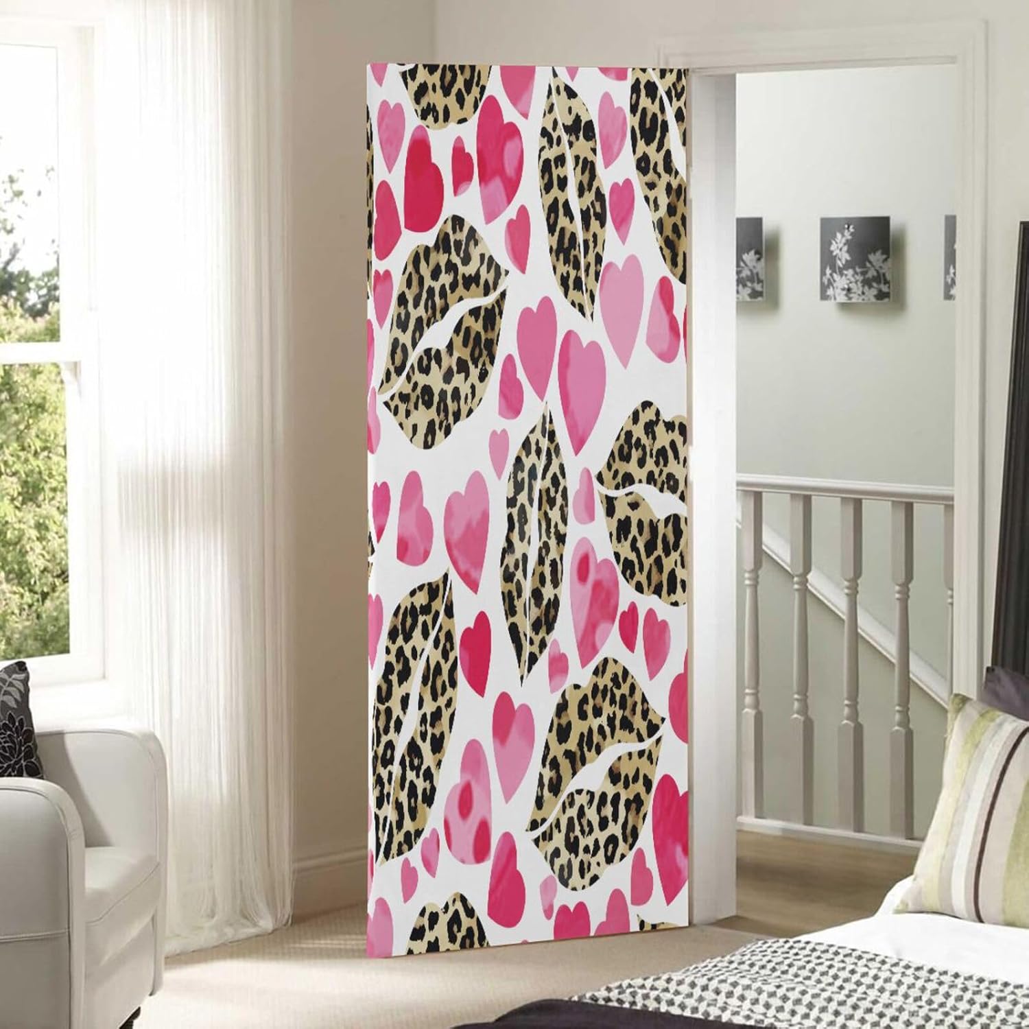 Susiyo Leopard Design Halloween Door Cover 32x79 in