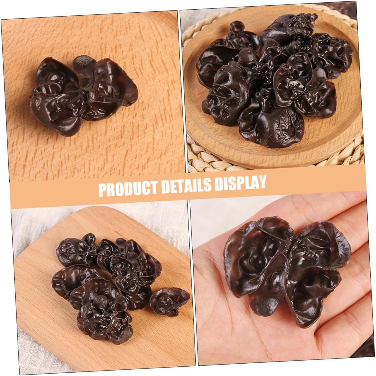 Happyyami 10pcs Artificial Agarics Kitchen Decor Models