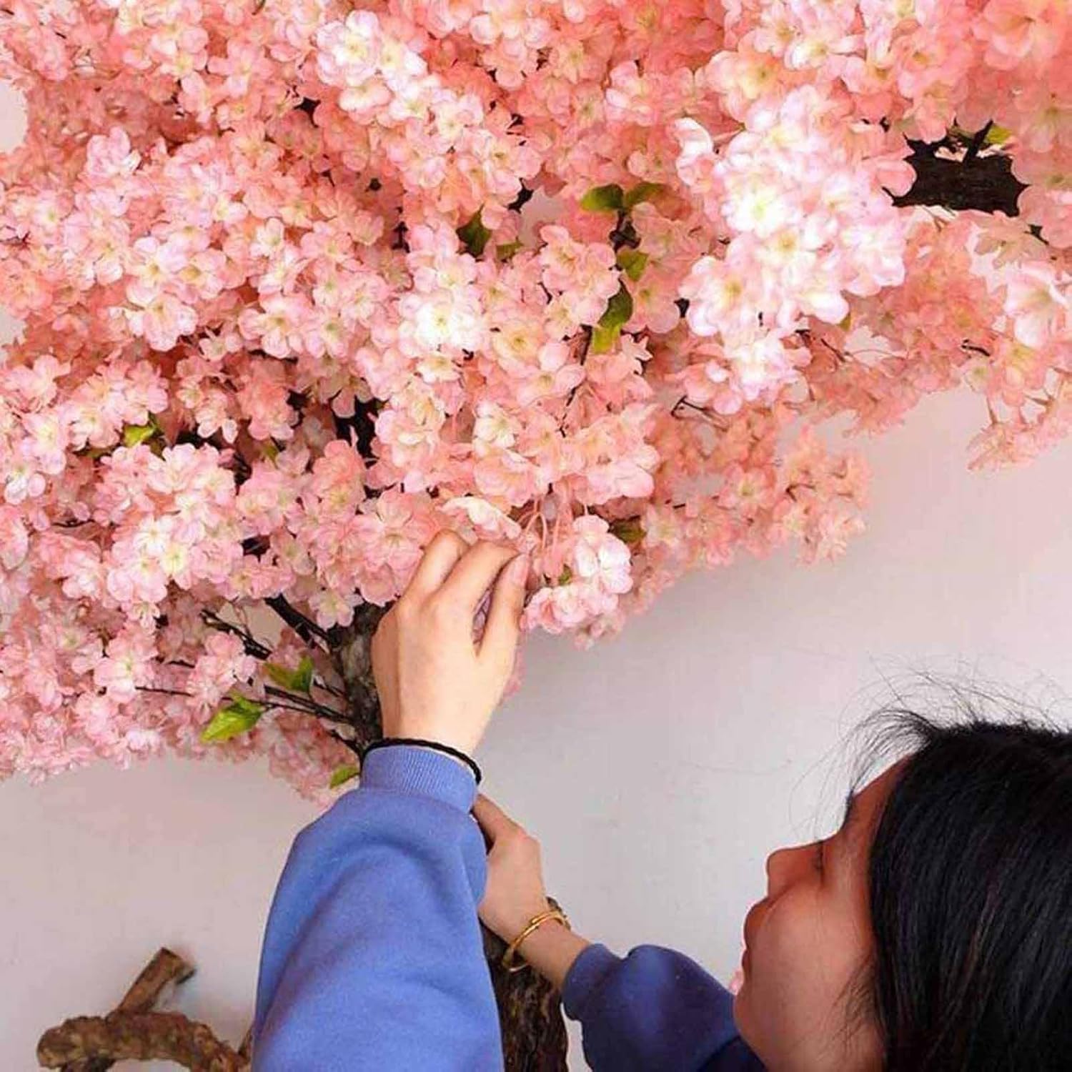 Artificial Cherry Blossom Tree 12x1m Silk Flower Decor
