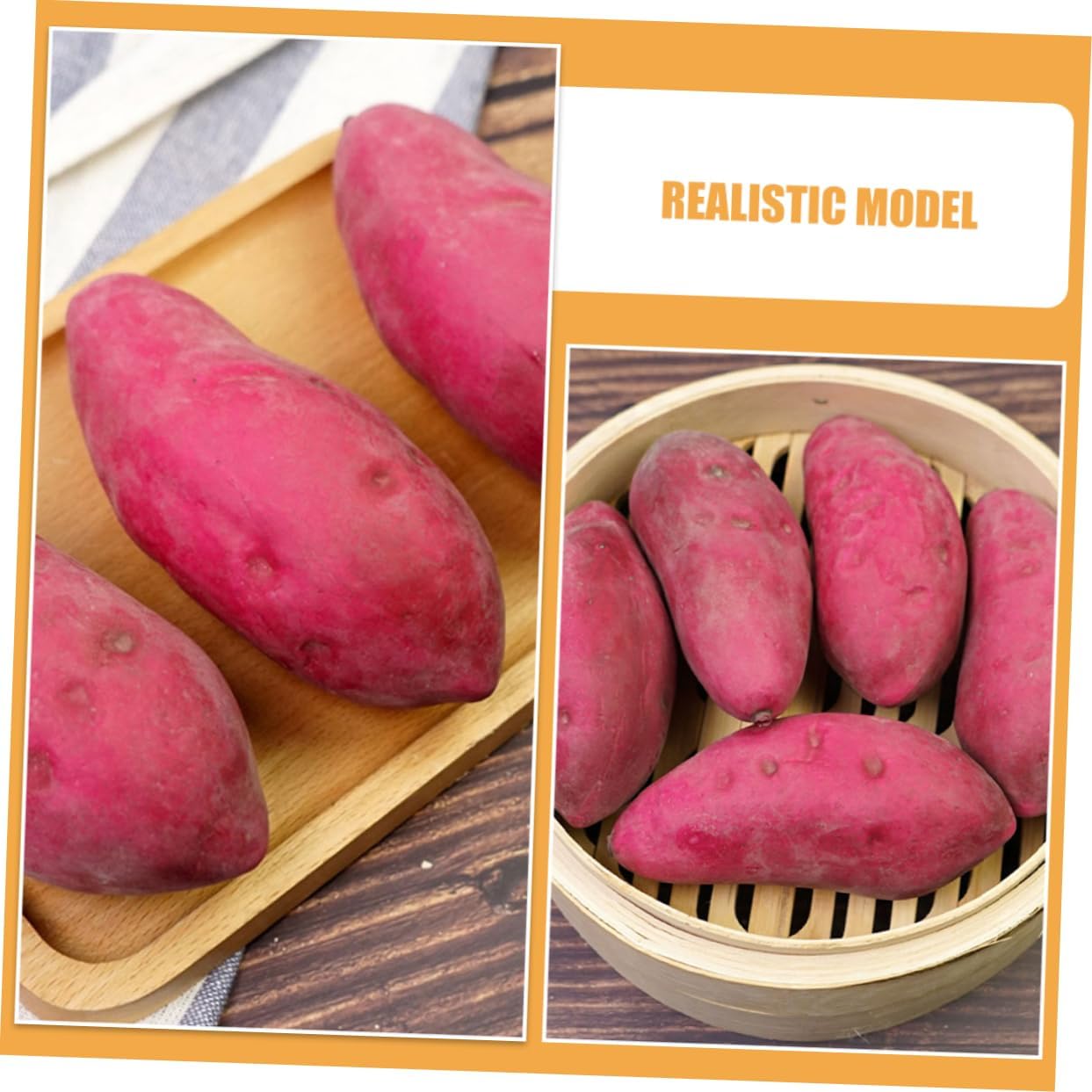 TOYANDONA 6pcs Lifelike Artificial Sweet Potato Decor